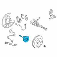 OEM 2021 Lexus UX200 Wheel Bearing And Hub Assembly Diagram - 42410-10020