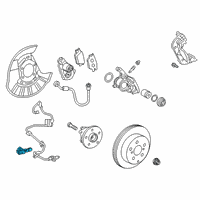 OEM Lexus UX250h Sensor, SKID Control Diagram - 89544-F4020