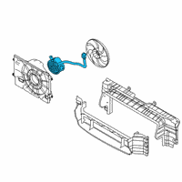 OEM 2022 Hyundai Veloster N Motor-Radiator Cooling Fan Diagram - 25386-J9000