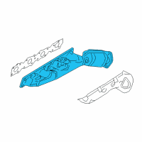 OEM 2018 Nissan Titan Manifold Assembly-Exhaust, Driver Side Diagram - 140F2-EZ30B