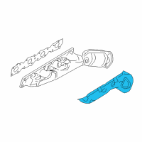 OEM 2006 Nissan Titan Cover-Exhaust Manifold Diagram - 16590-7S000