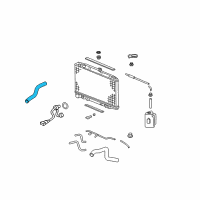 OEM Acura MDX Hose, Water (Upper) Diagram - 19501-RDJ-000