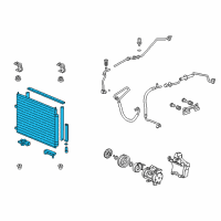 OEM Honda Ridgeline Condenser Diagram - 80110-SJC-A01