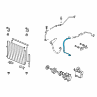 OEM Honda Ridgeline Hose, Suction Diagram - 80311-SJC-A02