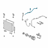 OEM 2009 Honda Ridgeline Pipe A, Receiver Diagram - 80341-SJC-A51