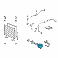 OEM Honda Pilot Compressor Diagram - 38810-RGL-A01