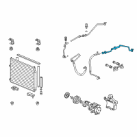 OEM 2010 Honda Ridgeline Pipe, Suction Diagram - 80321-SJC-A02