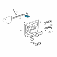 OEM Lexus RX330 Master Switch Assy, Power Window Regulator Diagram - 84040-0E011