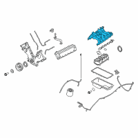 OEM 2003 Ford E-350 Club Wagon Upper Manifold Diagram - 2C3Z-9424-BA