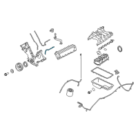 OEM 2001 Ford E-150 Econoline Front Cover Gasket Diagram - F75Z-6020-AA