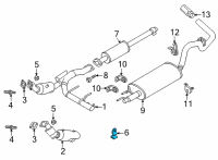 OEM 2021 Ford F-150 INSULATOR - RUBBER Diagram - ML3Z-5A262-C
