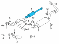 OEM 2021 Ford F-150 EXTENSION - EXHAUST PIPE Diagram - ML3Z-5A212-S
