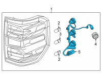 OEM Ford Maverick SOCKET AND WIRE ASY - LAMP Diagram - NZ6Z-13412-A