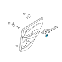 OEM 2020 Hyundai Kona Unit Assembly-Power Window Sub Diagram - 93581-J9000