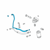 OEM 2001 Cadillac DeVille Inlet Hose Diagram - 25731360