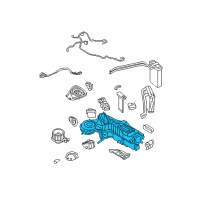 OEM 2009 Ford F-350 Super Duty Evaporator Assembly Diagram - 9C3Z-19B555-A