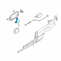 OEM BMW 325Ci Hinge Diagram - 51-17-8-151-955