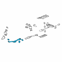 OEM 2012 Chevrolet Equinox Exhaust Flexible Pipe Assembly Diagram - 20911192