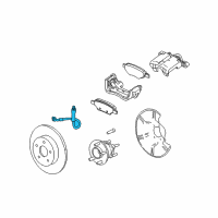 OEM 2007 Buick Terraza Brake Hose Diagram - 19366711