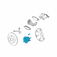 OEM Chevrolet Uplander Hub & Bearing Diagram - 10368309