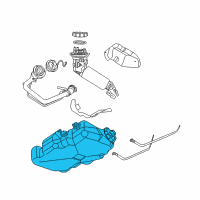 OEM Dodge Neon Fuel Tank Diagram - 5017209AA