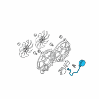 OEM Infiniti Q70 Motor Assy-Fan Diagram - 21487-JK00F