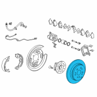 OEM Acura Disk, Rear Brake Drum (Inner) Diagram - 42510-TX4-A02