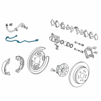 OEM 2013 Acura RDX Sensor Assembly, Left Rear Diagram - 57475-TX4-A01