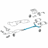 OEM 2021 Toyota Camry Intermed Pipe Diagram - 17420-F0110