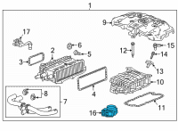 OEM 2022 Cadillac CT5 Throttle Body Diagram - 12671016
