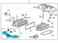 OEM 2017 Cadillac CT6 Intercooler Hose Diagram - 12668195