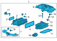 OEM 2021 Cadillac CT5 Cooler Assembly Diagram - 12708897