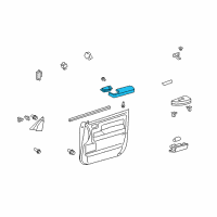 OEM 2008 Toyota Tundra Armrest Diagram - 74220-0C020-E0