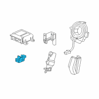 OEM 2020 Acura TLX Sensor Assembly, Side Impact Diagram - 77970-TX6-A01