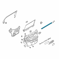 OEM 2011 Lincoln MKT Belt Weatherstrip Diagram - AE9Z-7425860-A