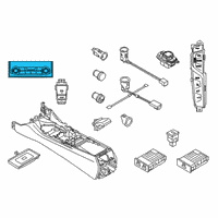 OEM 2020 BMW 740i xDrive Repair Kit, A/C Control Panel, Rear Cabin Diagram - 61-31-6-999-390