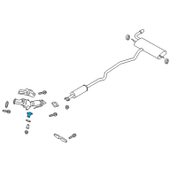 OEM 2014 Ford Fusion Catalytic Converter Front Support Diagram - DG9Z-5K291-A