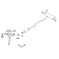 OEM 2015 Ford Transit Connect Converter & Pipe Gasket Diagram - AM5Z-9450-A