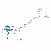 OEM 2013 Ford Fusion Catalytic Converter Diagram - DG9Z-5E212-D