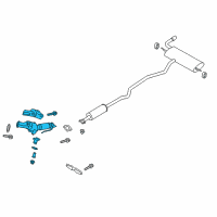 OEM 2014 Ford Fusion Catalytic Converter Diagram - DG9Z-5E212-D
