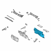 OEM Scion xB Insulator Assy, Dash Panel Diagram - 55210-52130