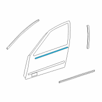 OEM Nissan Altima Moulding Assy-Front Door Outside, LH Diagram - 80821-9E000