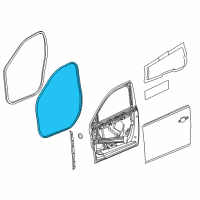 OEM 2017 Chevrolet Malibu Door Weatherstrip Diagram - 84218974