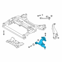 OEM 2014 Infiniti Q50 Transverse Link Complete, Left Lower Diagram - 54501-4GE0B