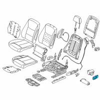OEM 2018 BMW 440i Switch Seat Adjustment Memory Diagram - 61-31-9-382-443