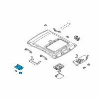 OEM 2001 Infiniti I30 Lamp Assembly-Map Diagram - 26430-3Y010