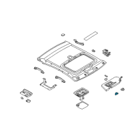 OEM Infiniti I35 Cover-SUNVISOR Diagram - 96420-AD000