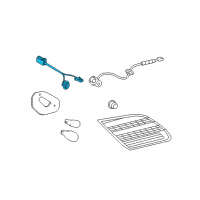 OEM Toyota Avalon Socket & Wire Diagram - 81585-AC020