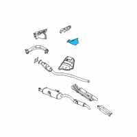 OEM 2003 Dodge Grand Caravan Shield-Exhaust Manifold Diagram - 4781343AA