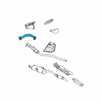 OEM 2006 Dodge Caravan Exhaust Crossover Manifold Diagram - 4781042AE